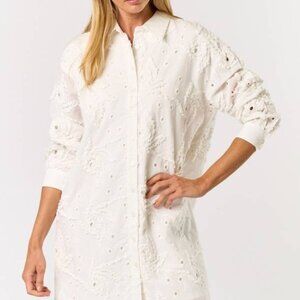 Textured Button Down Cover UP by Lalavon